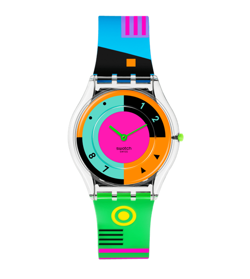 Transparent Swatch Slim Collection Oiritaly Reloj Quarzo Unisexo