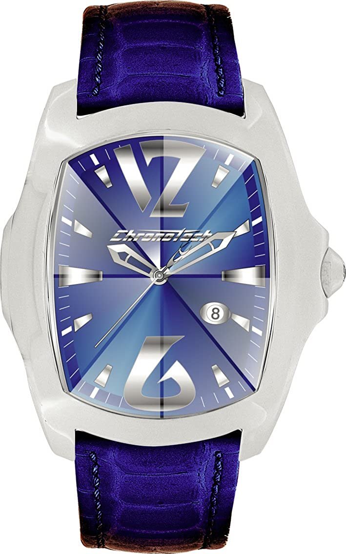 Chronotech Orologio Uomo CT7896M-104 Quarzo Analogico - Cassa In Acciaio, Cinturino In Pelle Di Vitello Nero - 4