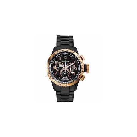Orologio Nautica Uomo – Cronografo Analogico Al Quarzo, Cassa In Acciaio 44mm, Quadrante Luminoso, Impermeabile 100m, Cinturino Ion Plated - 3
