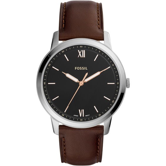 Orologio da uomo Fossil FB-02 con quadrante nero al quarzo in acciaio inossidabile FS5688 100M
