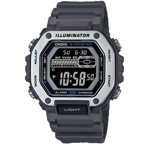 Casio Orologio Uomo Al Quarzo Con Timer | Cinturino In Resina, Resistente 100m E Dati Lunari - 4