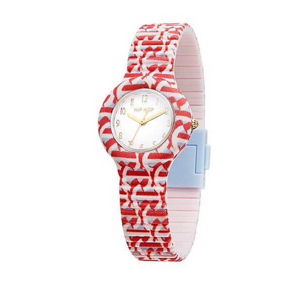 Oiritaly Orologio Al quarzo Donna Hip Hop LOGO MANIA Orologi