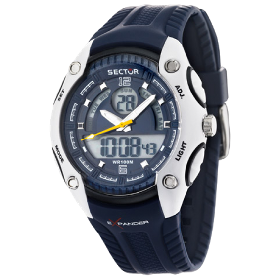 Entino Orologio Unisex Expander Con Display Analogico – Movimento Quarzo Giapponese, Quadrante Bianco 40mm, Cinturino Estensibile