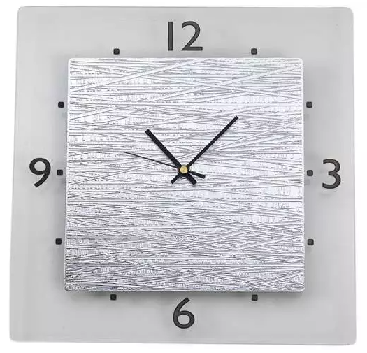 EuroTime Orologio da parete al quarzo 22222 25 cm argento