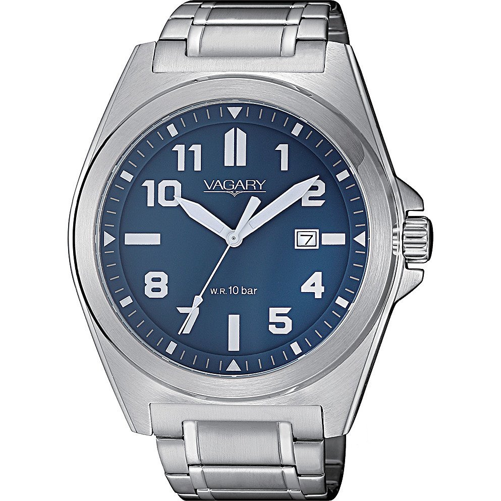 Orologio Cronografo Vagary by Citizen Aqua39 blu e nero VS1-019-71 acciaio