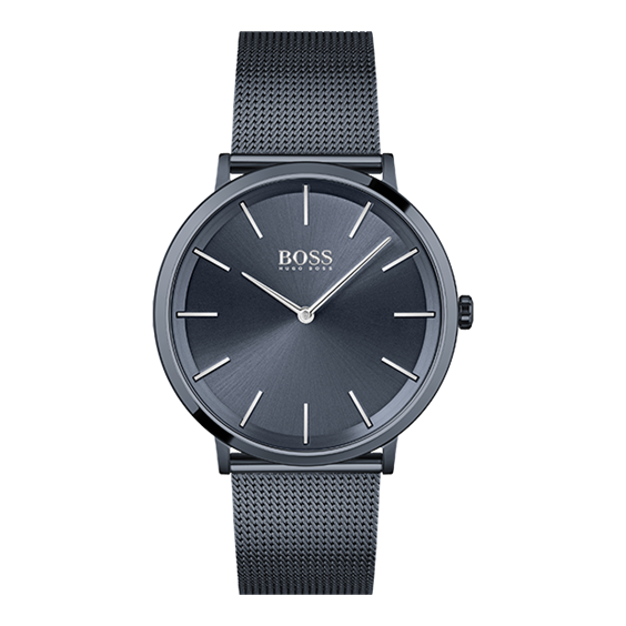 OROLOGIO DA UOMO Hugo Boss Orange Quadrante Bianco/Nero SS Pelle Nera