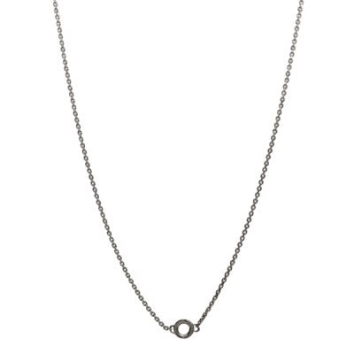 Collana corta in Argento rosato e Quarzo Fumè - Della Rovere