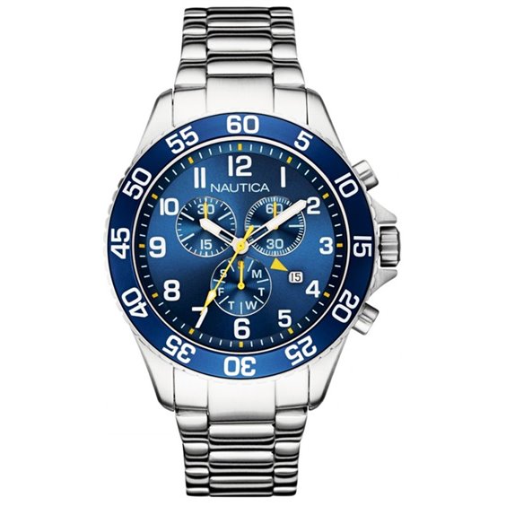 Nautica Orologio Uomo NAPHAS904 - Analógico Al Quarzo, Acciaio Inox Placcato, Stile Autentico