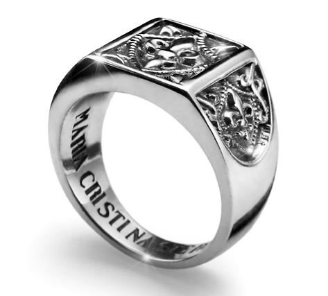 Oiritaly Anello Uomo Maria Cristina Sterling Tuscany Man