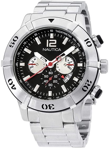Nautica Orologio Da Uomo Al Quarzo Modello Classico NAPKMS307 - Acciaio - 2