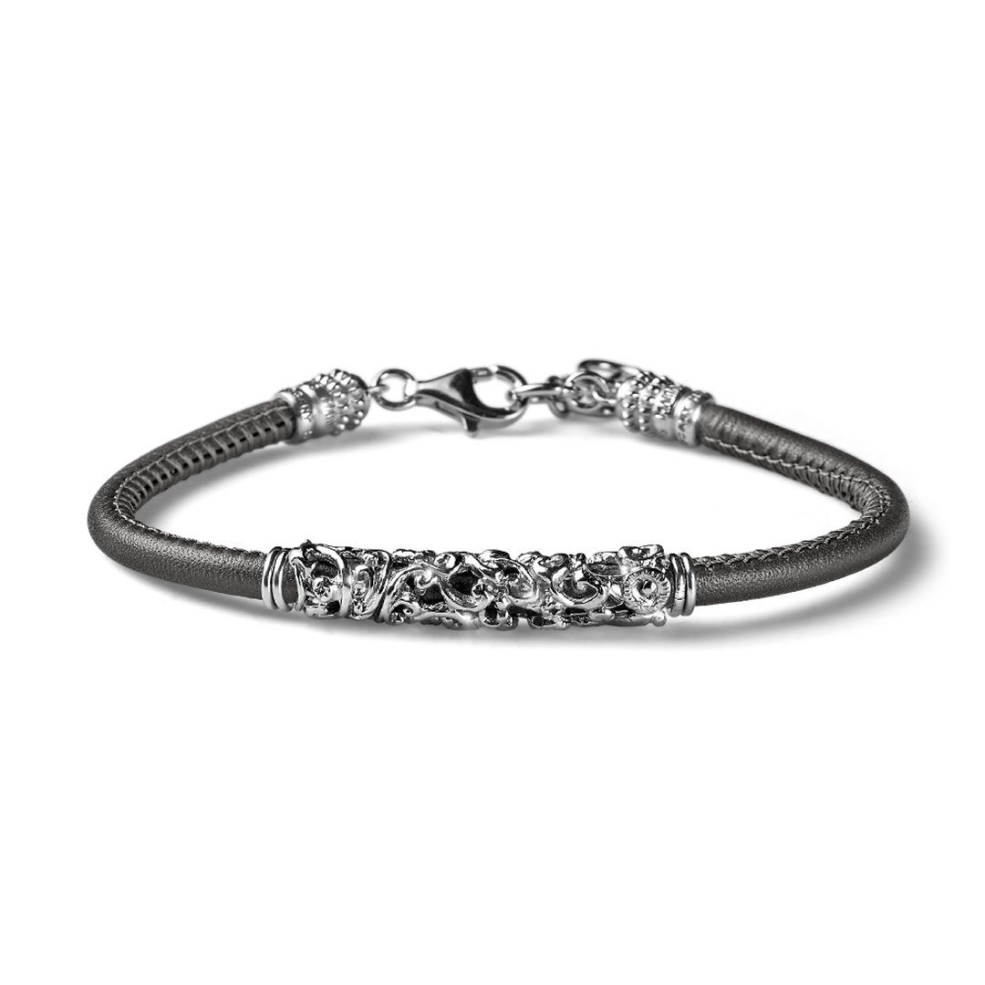 Bracciale Zancan da uomo in Argento e Occhio di Tigre Ref. ESB073-T