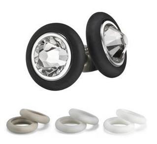 Orecchini A Cerchio Vintage 16mm - In Acciaio Chirurgico Ipoallergenico, Per Uomo E Donna, Argento E Nero - Foto 7