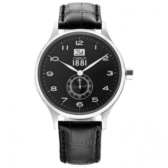 Montre Cerruti 1881 Homme - Sport, Bracelet Caoutchouc Noir, Cadran Or Rosé - Occasion