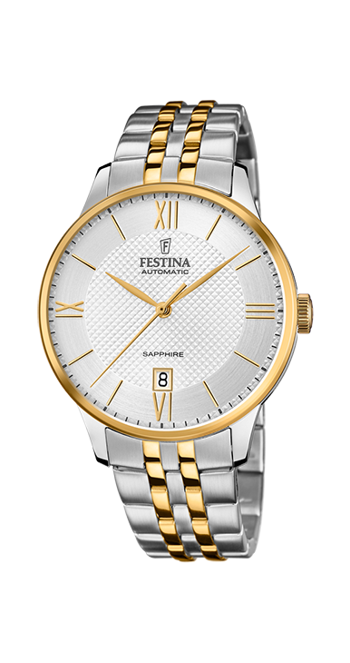 Orologio Festina Uomo Modello Automatico In Acciaio Con Quadrante Open Heart Grigio. Prezzo