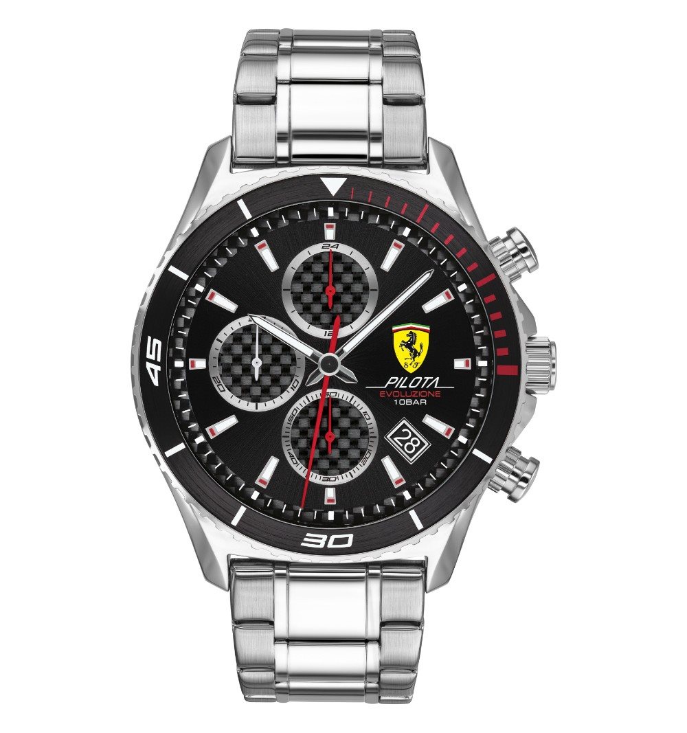 Scuderia Ferrari Homme Analogique Quartz Montre avec Bracelet en