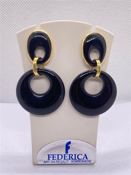 MYA ACCESSORIES | Orecchini pendenti con tre pietre semidure