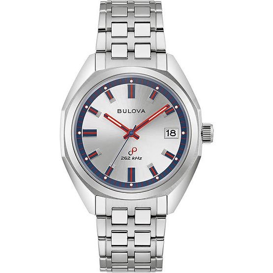 Orologio Bulova Da Uomo 96A287 – Quarzo, Cassa In Acciaio, Quadrante Blu E Cinturino In Pelle Grigia, Impermeabile 30m - 5