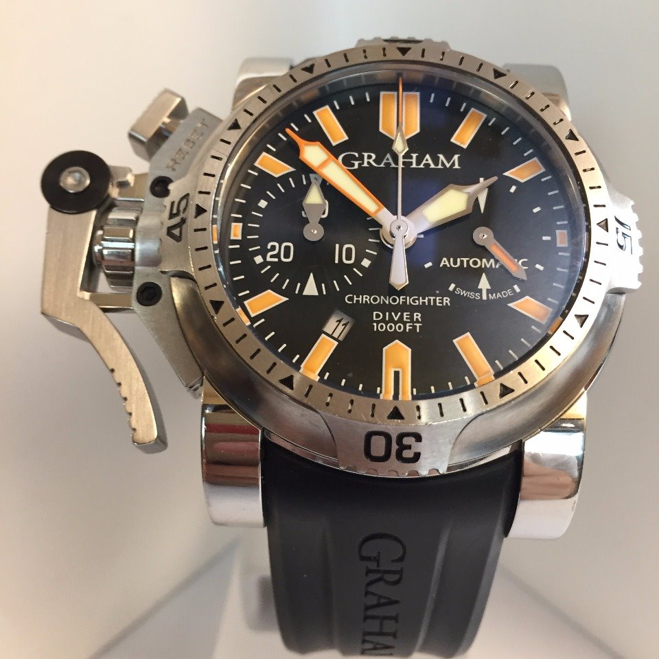 Oiritaly Watch Mechanical Man Graham Chronofighter Diver