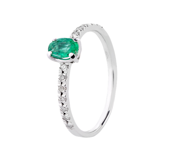 Oiritaly Anello Donna Namuri 11134SM-16 Primula Oro bianco