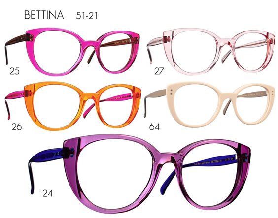 Oiritaly Eyeglasses frame Woman Caroline Abram BETTINA 51 24