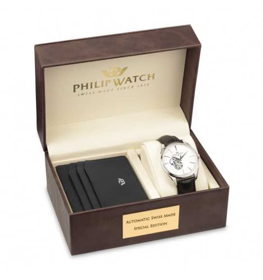 OROLOGIO UOMO ACCIAIO CINTURINO IN PELLE E NYLON QUADRANTE SUNRAY NERO WATCHMAKER SAN SIRO WM.0SS.02