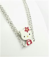 Oiritaly Collier - Femme - Hello kitty - CLKT14 - Argent