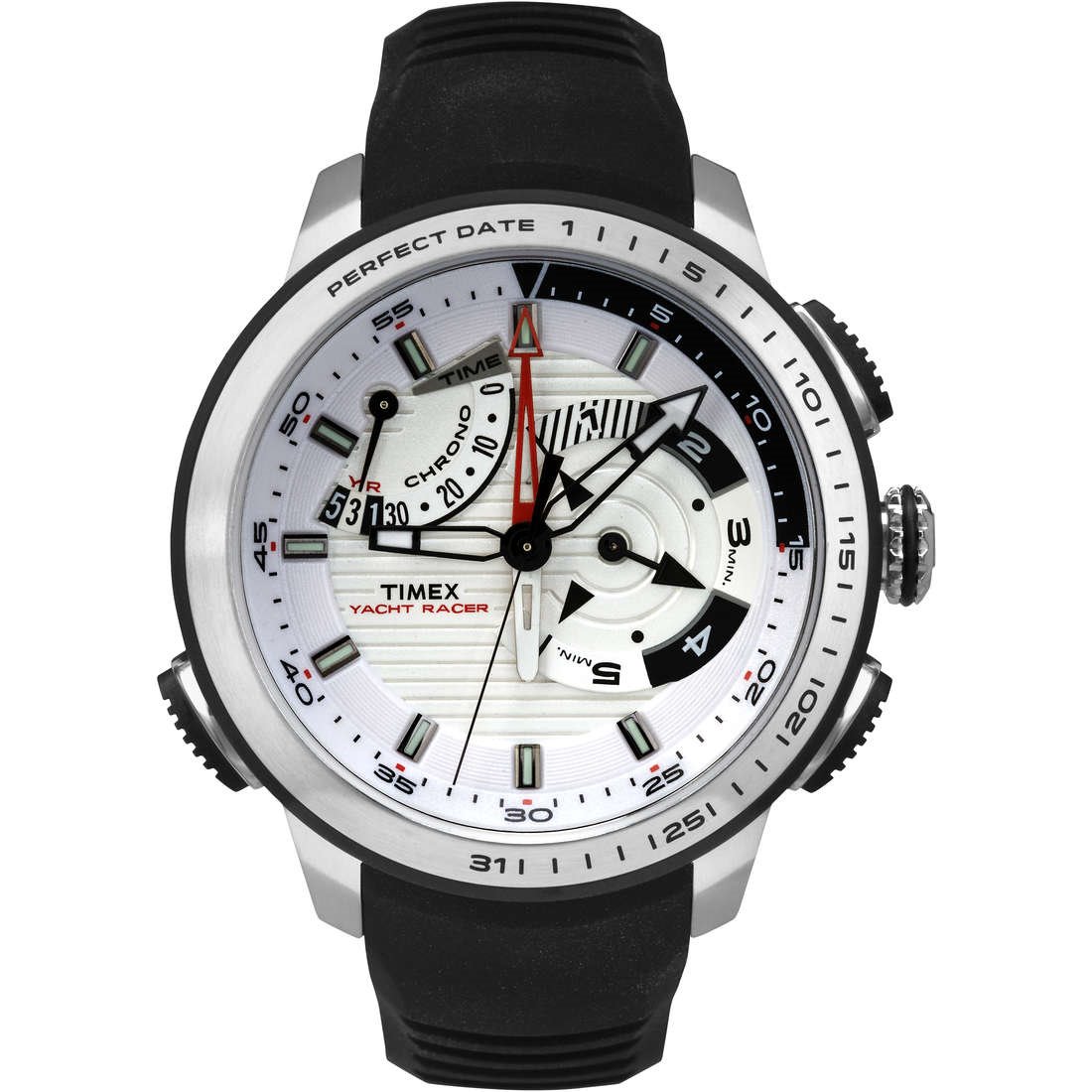 TYBERLEY Orologio da uomo vintage VH65 Movimento al quarzo Acciaio inossidabile cinturino in pelle impermeabile Business sportive Orologio da polso Data Display PD1654