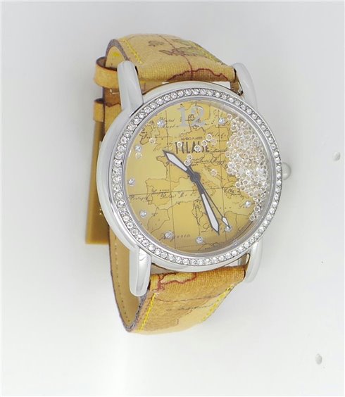 Ice City Mirror Orologio Donna | Quadrante Argento Con Cinturino In Pelle Di Vitello | Analogico Al Quarzo