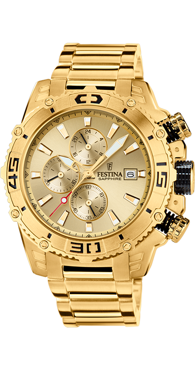 Color Oro Festina Uomo Oro Orologio Uomo Festina Quarzo Solo Tempo