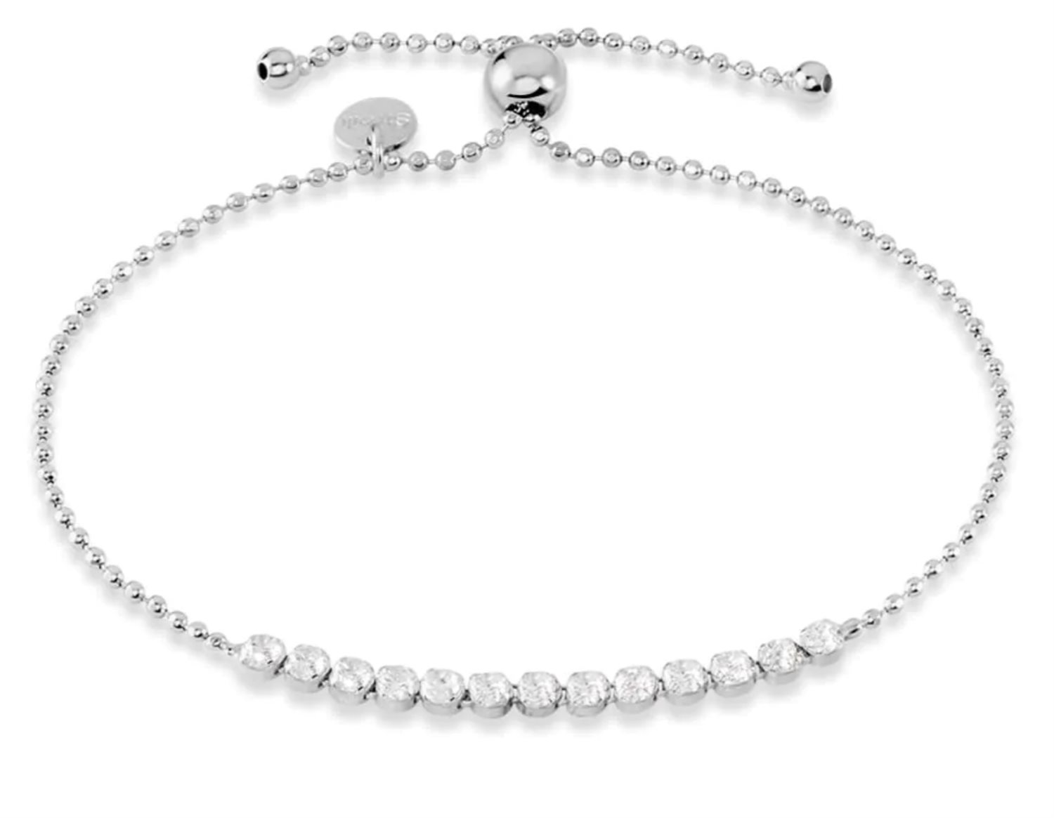 Bracciale rigido in acciaio inossidabile con foglie di strass