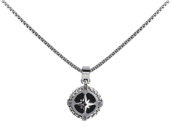 Collana Lunga 24 Pollici Con Perle Sferiche 8 Mm – Color Champagne Argentato – Imitazione Perla