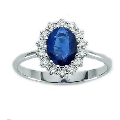 Anello Donna Anello Zaffiro E Diamanti Miluna Anello Donna Miluna