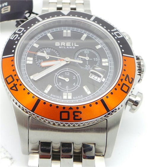 Breil Milano BW0388 - Orologio analogico da uomo, con quadrante marrone, Marrone, Cinturino