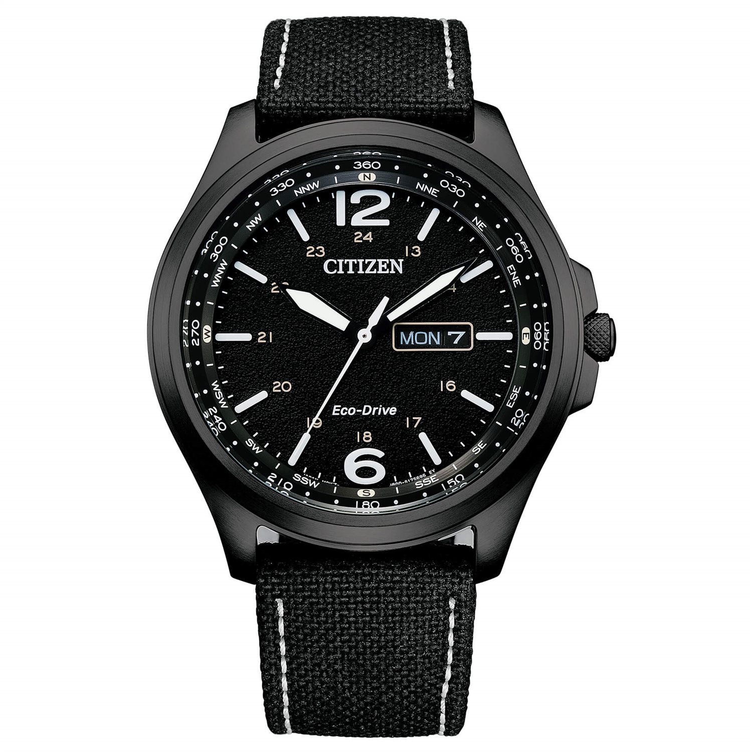 Citizen Orologio Uomo Cronografo Eco-Drive CA7010-86E - Acciaio E Pelle - Design Bullhead
