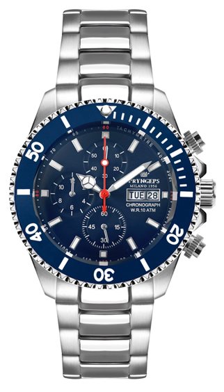 M.E.C. Caimano Crono Black - Orologio Uomo Al Quarzo Cronografo, Cassa In Acciaio PVD 43mm, Vetro Zaffiro, Subacqueo 100m, Made In Italy