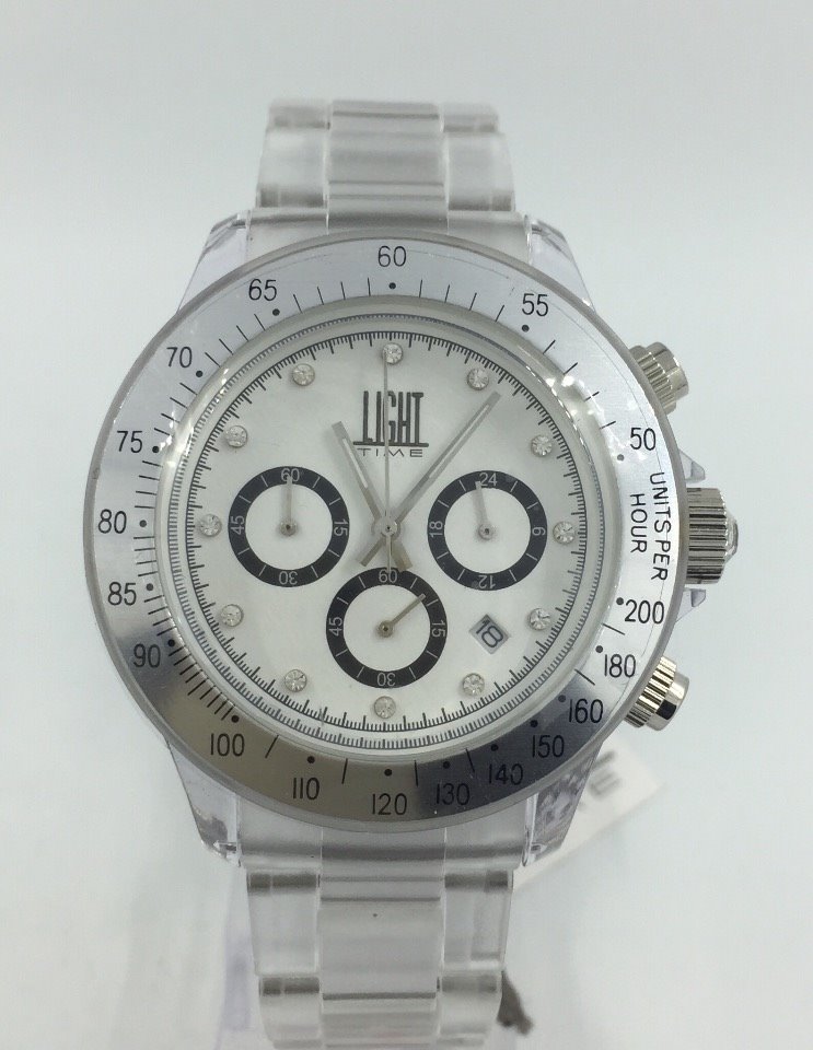 PT-381 OROLOGIO UOMO TRASPARENTE IN POLICARBONATO (Blu