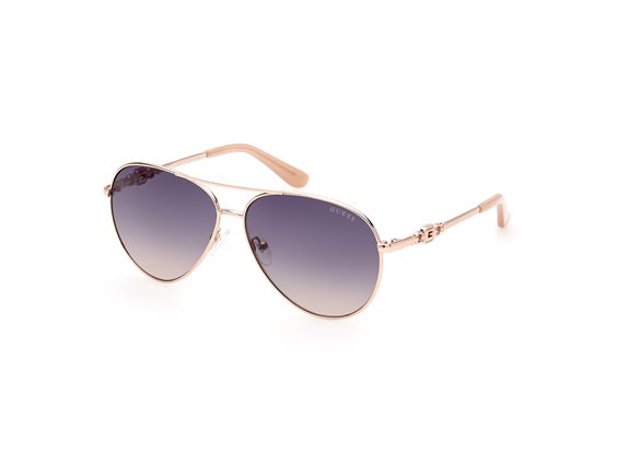 GUESS Damen-Sonnenbrille GF0300 – Kunststoffrahmen, Verlaufsgläser, 100% UV-Schutz