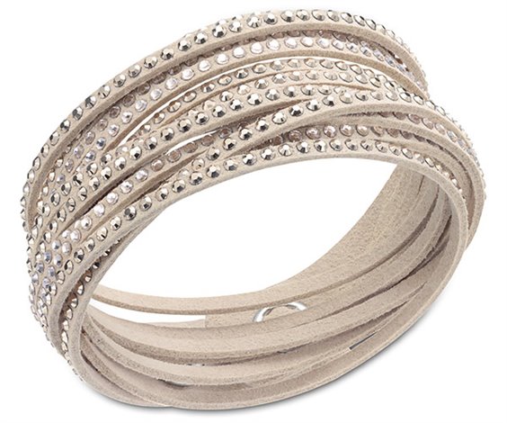 Suyi Bracciale Largo In Pelle Con Strass Per Donna - Chiusura A Scatola, Stile Bohémien