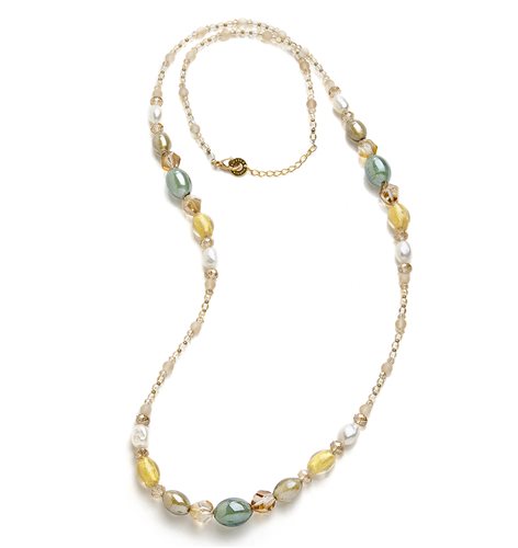 Collier Vintage Multicolore Thème Cinéma/Théâtre - Verre, Unisexe, Occasion
