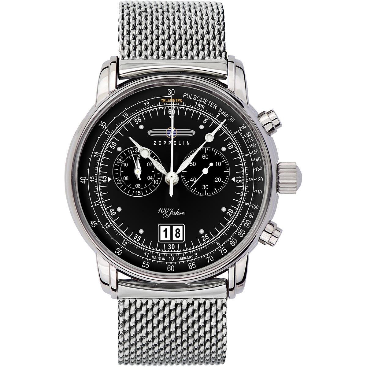 Orologio Zeppelin 7684-5 Orologio Da Polso Maschile Quarzo Argento 4041338768459