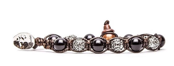 Bracciale Tamashii Ruota Della Preghiera In Argento 925 – Om Mani Padme Hum, Regolabile