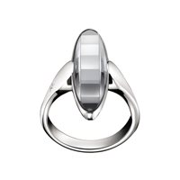 anello a fascia donna Calvin Klein kj06wr040108 acciaio con zirconi