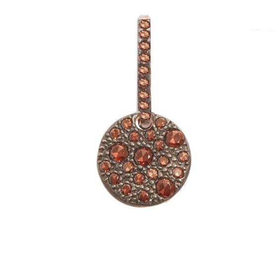 Rosato Mono Orecchino Singolo Donna In Argento 925, Placcato Oro Rosa, Con Pendente Pesce E 12 Zirconi Bianchi - Collezione Azzurra RZIB26