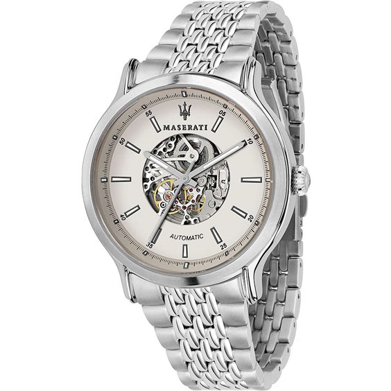 Maserati Legend Orologio Uomo Cronografo R8873638001 – Cassa Acciaio 42mm, Quadrante Nero, Vetro Minerale, Bracciale Acciaio, 10 ATM