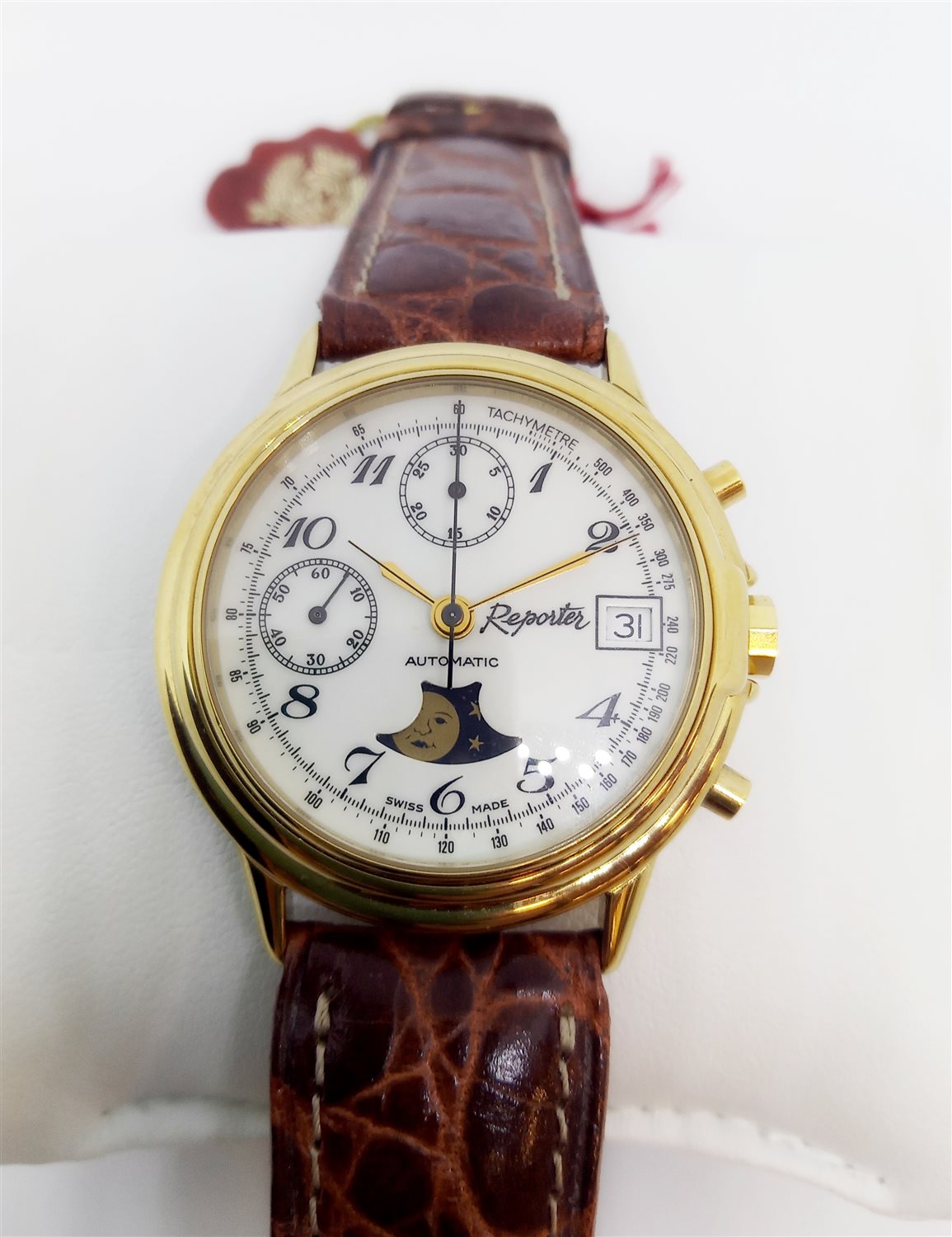 TUW Ruhla Thuringia Quartz 60140-031614A Orologio da polso uomo Classico semplice