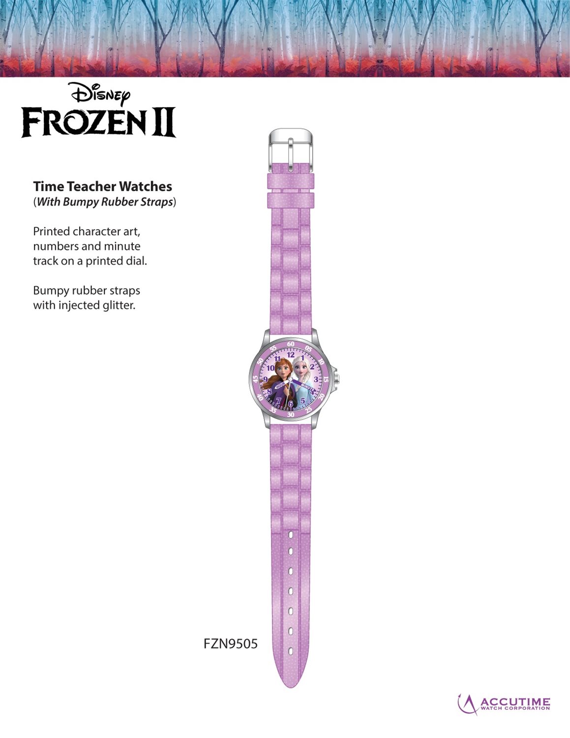 Orologio bambina Disney Time Teacher Frozen FZN9505 - DISNEY 