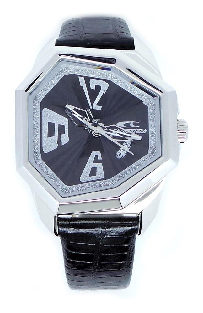Portaorologio Watch Roll in Pelle di Pitone Nero Personalizzato Made in