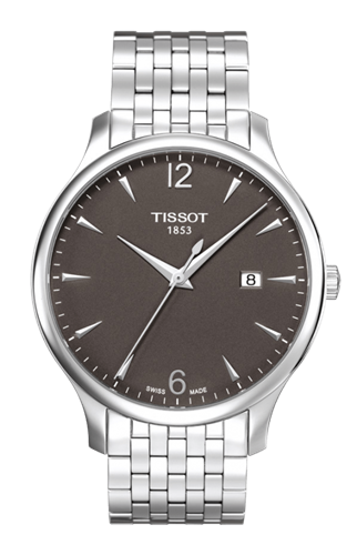 Tissot Tradition Orologio Uomo Cronografo - Cassa Acciaio 45mm, Quadrante Nero, Bracciale In Acciaio, Movimento Quarzo Svizzero, Impermeabile 30m