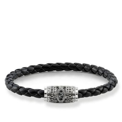 Thomas Sabo Bracciale In Argento 925 - Design Venezia Con Ciondolo A Moneta, Placcato Oro, Regolabile E Personalizzabile
