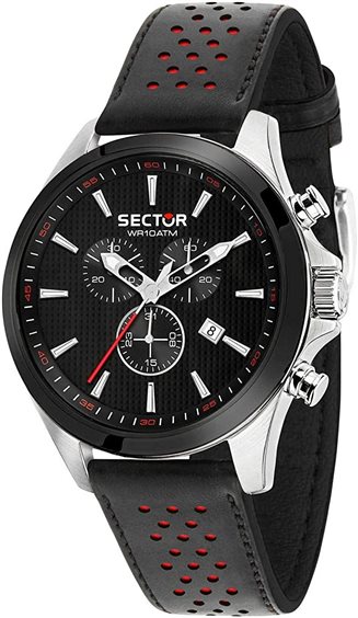 Sector No Limits 790 Orologio Uomo Cronografo 42mm – Acciaio, PVD Oro Rosa E Silicone Nero